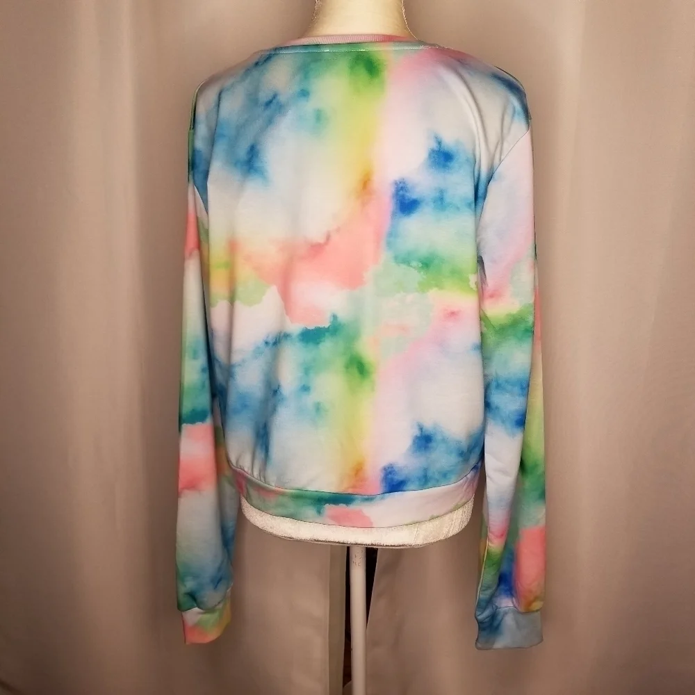 NASTY GAL Out Of This World Tie Dye Sweatshirt